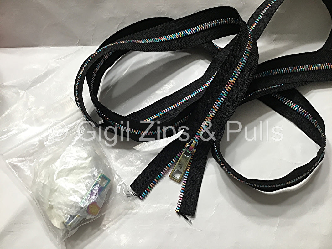 Zipper Tape w Metal Teeth & Pulls Pack