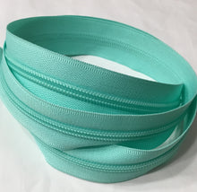 Load image into Gallery viewer, Zipper Tape - Mint with 2 Teeth Options
