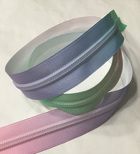 Load image into Gallery viewer, Zipper Tape - Light Pastel Teeth Same as Tape
