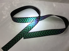 Load image into Gallery viewer, Webbing - Multi Color Light Reflective Chevron 1&quot;
