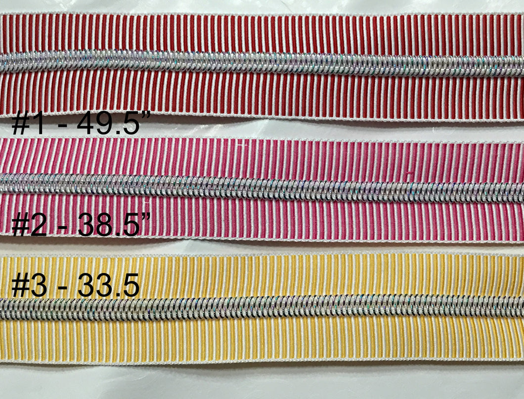 Zipper Pieces - Stripes