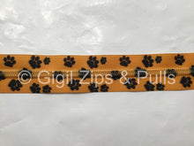 Load image into Gallery viewer, Zipper Tape - Cat pawprint
