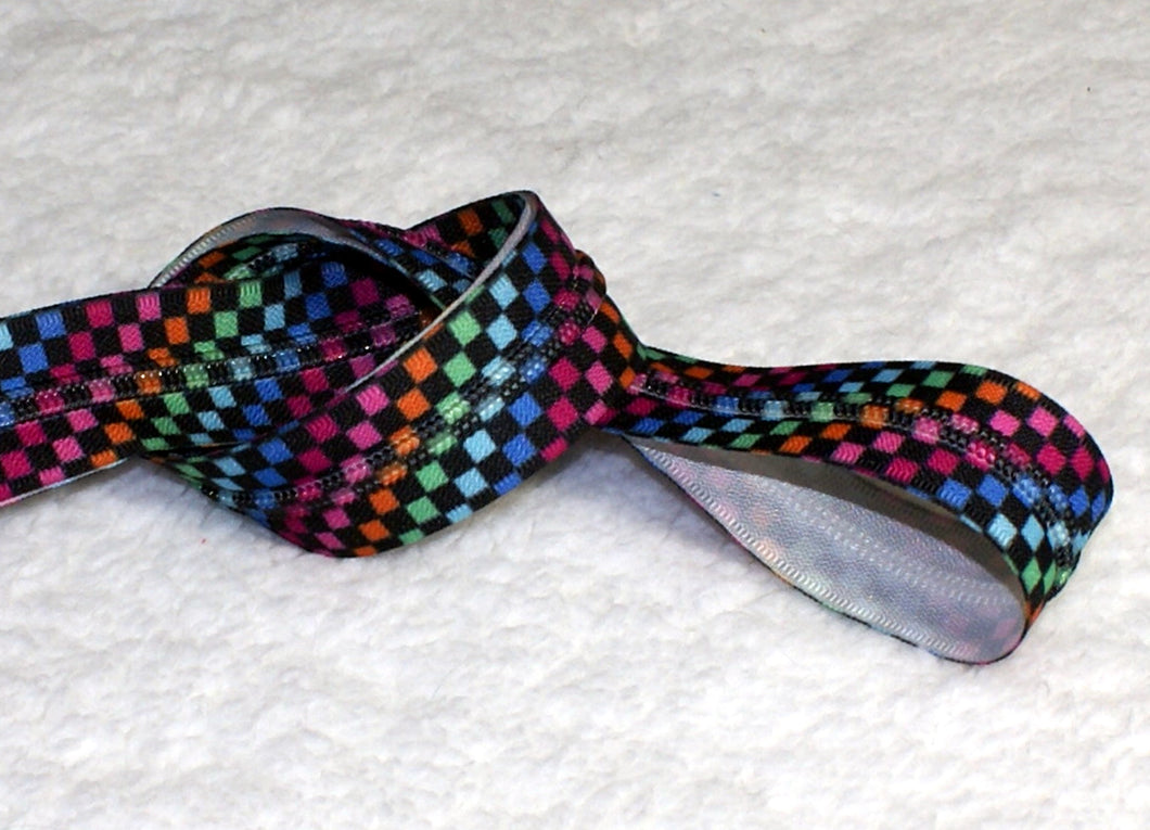 Zipper Tape - Checkerboard