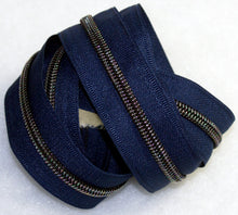 Load image into Gallery viewer, Zipper Tape - Navy with 2 teeth options
