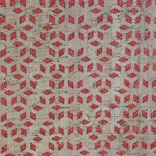 Load image into Gallery viewer, Cork - Ruby Diamonds - by 1/2 yard
