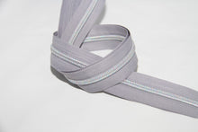 Load image into Gallery viewer, Zipper Tape - Grey with Light Iridescent Teeth
