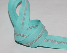 Load image into Gallery viewer, Zipper Tape - Mint with 2 Teeth Options
